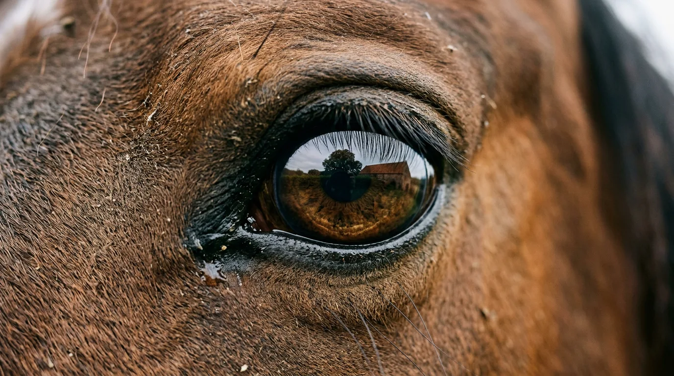 Un regard de cheval, Écuries de la Palud, Moye